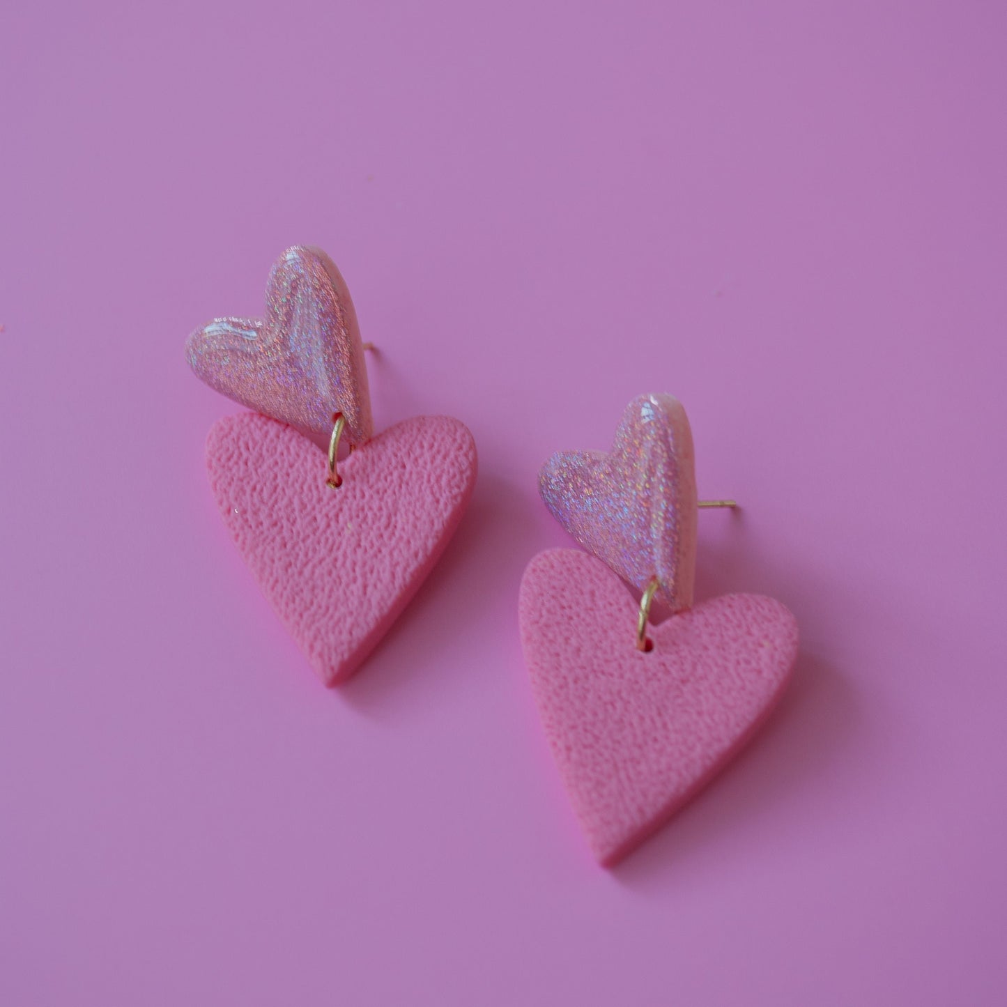 DOUBLE HEART - pink lilac