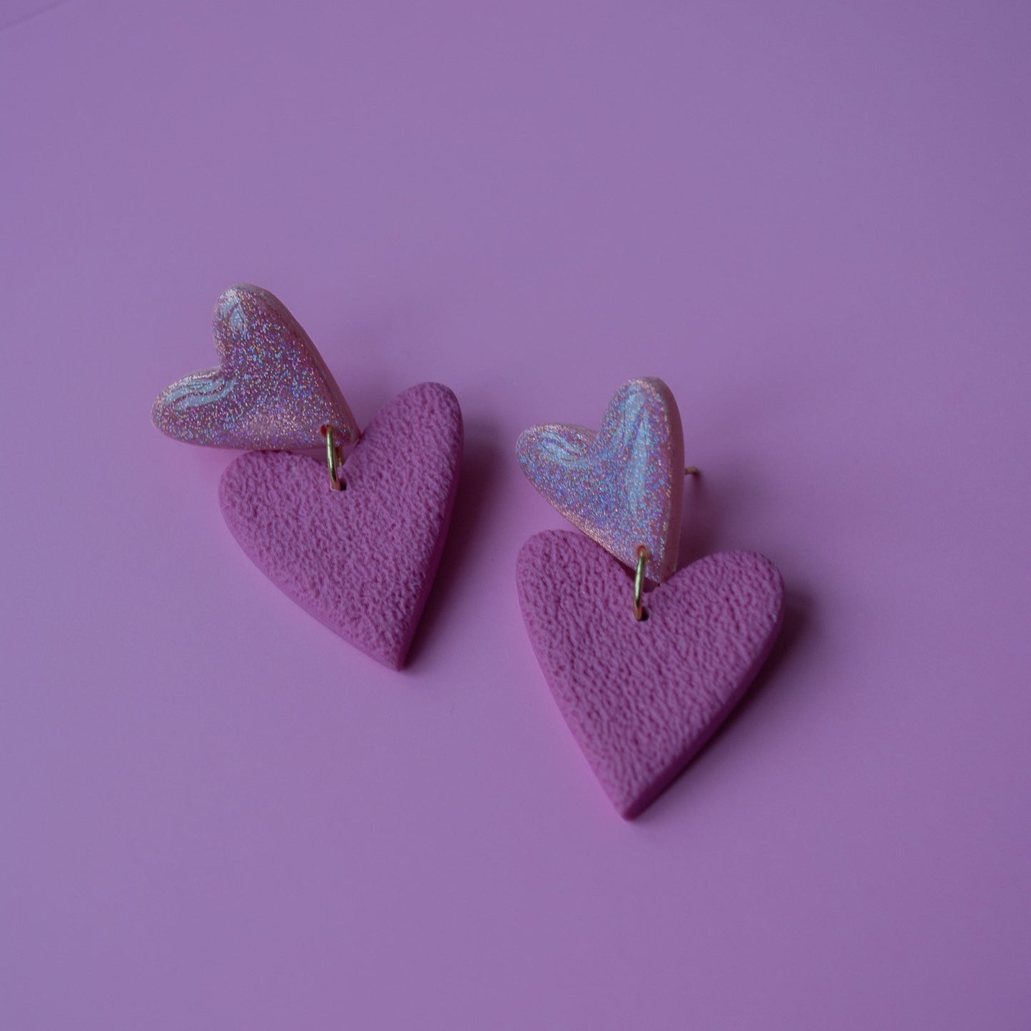 DOUBLE HEART - cassis pink