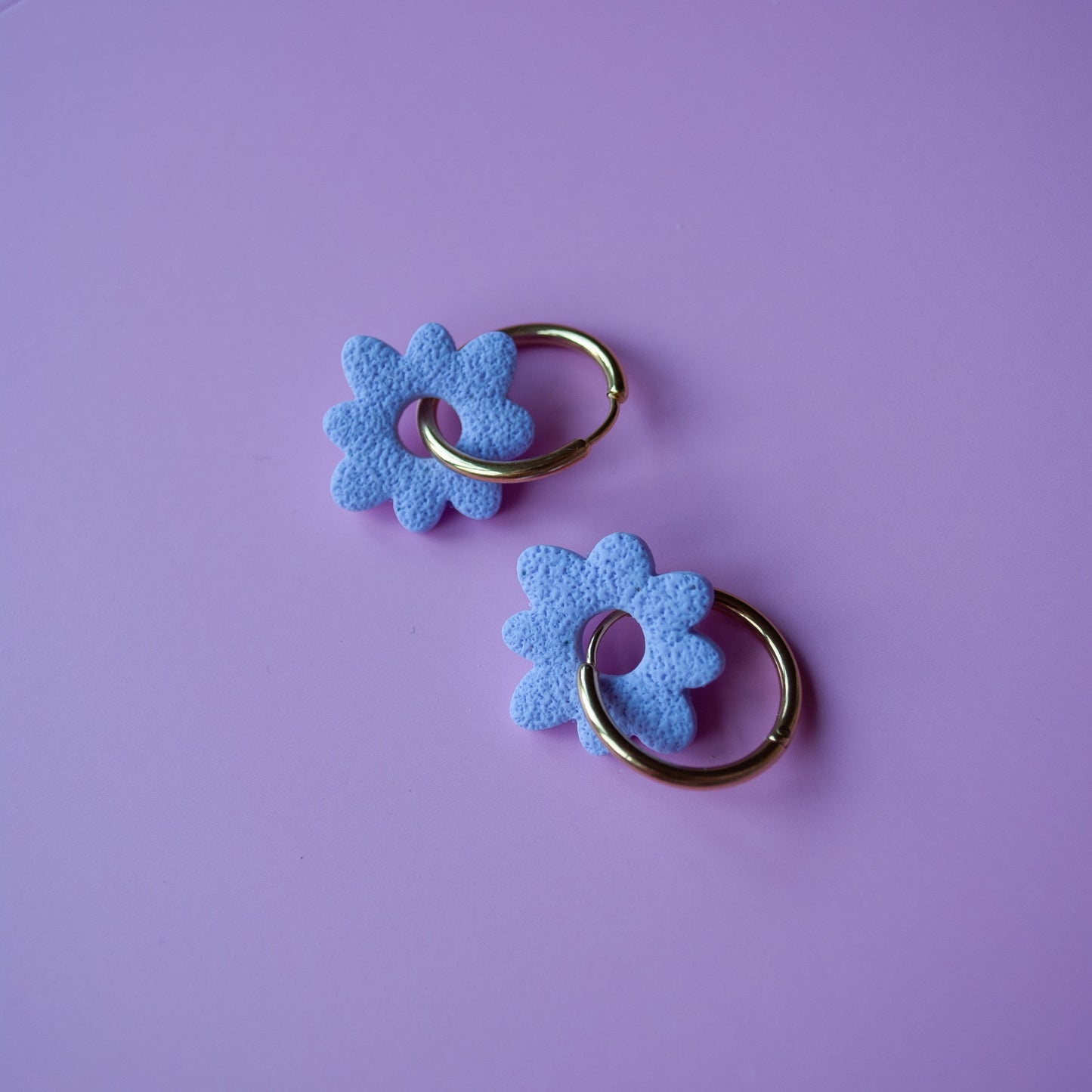 HOOP DAISY ZILVER - LILA