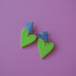 DOUBLE HEART - green