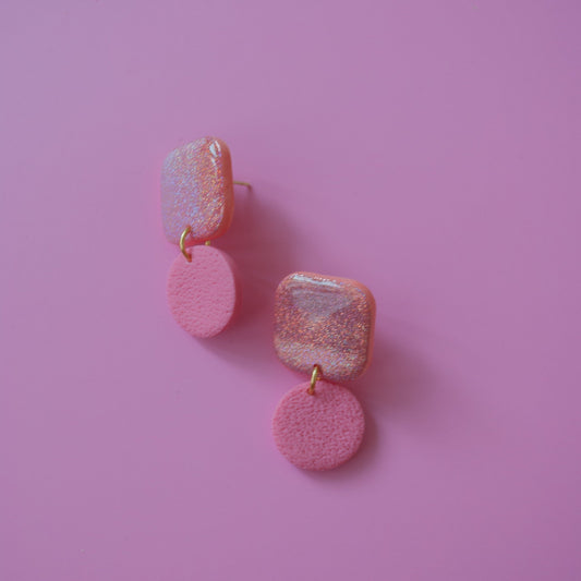 GLITTER SQUARE - pink