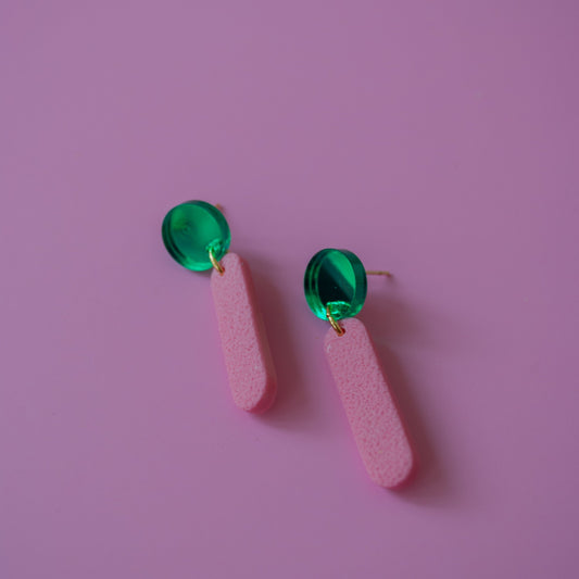 DAZZLE - pink green