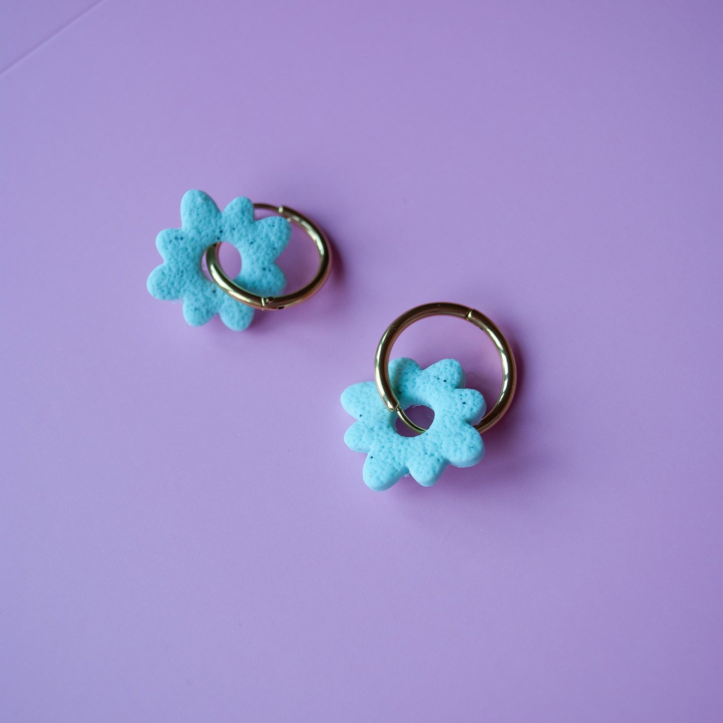 HOOP DAISY GOLD - BLUE