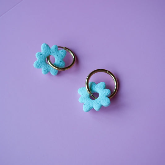 HOOP DAISY GOLD - BLUE