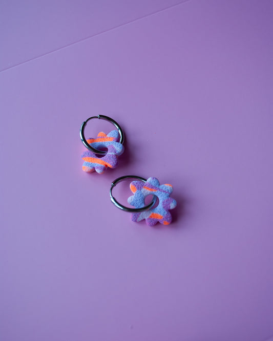 HOOP DAISY ZILVER - MILKSHAKE PURPLE