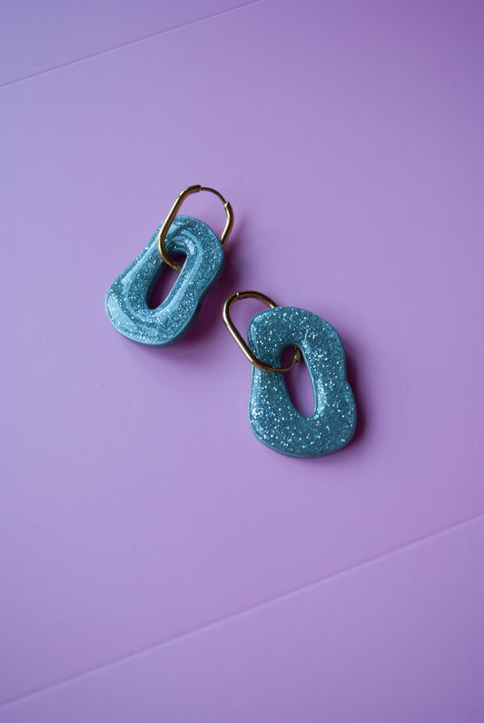 HOOP ORGANIC - GLITTER ZILVER
