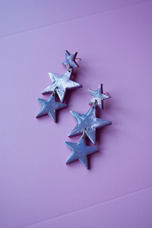 STARS - LILA GLITTER