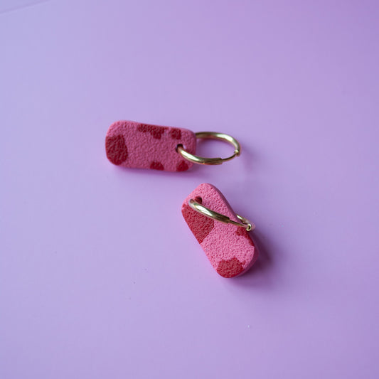 HOOP BAR GOLD - pink