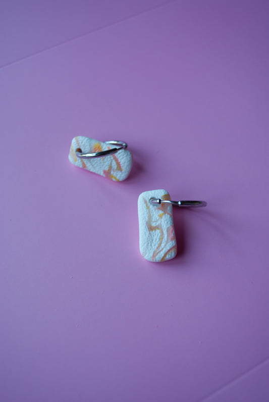 HOOP BAR ZILVER - white milkshake