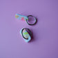 HOOP BAR ZILVER - purple