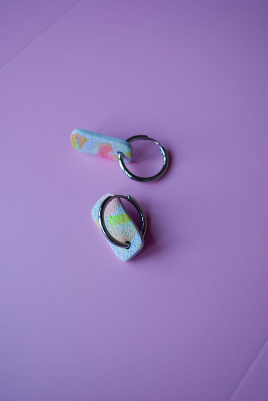 HOOP BAR ZILVER - purple