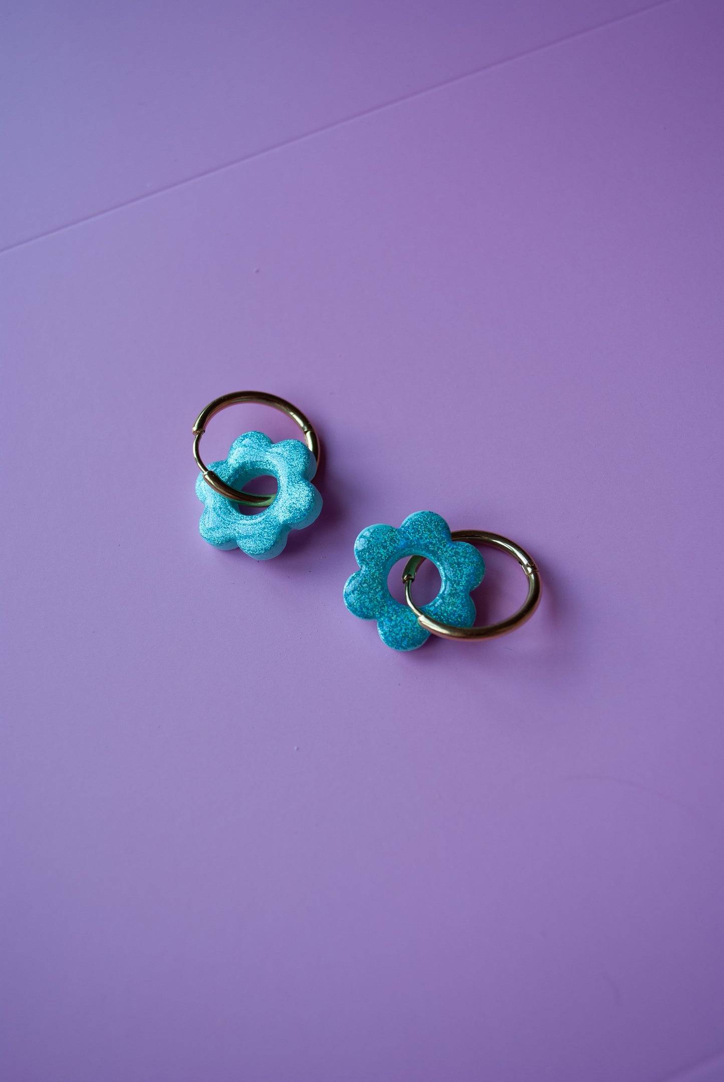 HOOP DAISY GOLD - BLUE