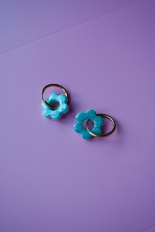 HOOP DAISY GOLD - BLUE