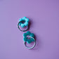 HOOP DAISY ZILVER - BLUE