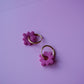 HOOP DAISY GOLD - MAGENTA