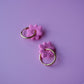 HOOP DAISY GOLD - PINK